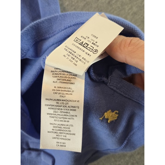 Polo Ralph Lauren Shirt Boys 6 Blue Colorful AOP Pony Short Sleeve Preppy - Picture 6 of 9